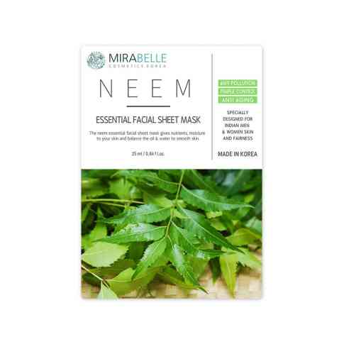 Mirabelle Neem Essential Facial Sheet Mask