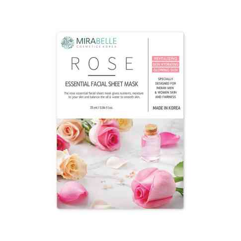 Mirabelle Rose Essential Facial Sheet Mask